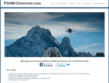 Tablet Screenshot of pghm-chamonix.com